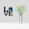 thumbnail image 2 of Blue Border Collie Metal Wall Artwork LOVE, 2 of 2