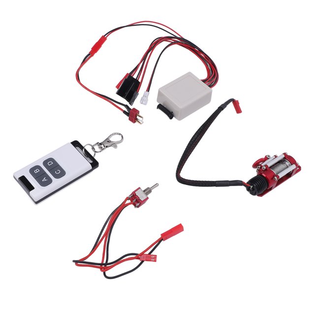 Winch Metal RC, 2 Botones de aluminio Aleación del kit de Cabrestante de Automóvil RC para Reemplazo