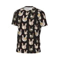 thumbnail image 6 of Wukai Flowe Rooster Print Men's Short-Sleeved Mesh T-Shirt,Quick-Dry Short Sleeve Workout T-Shirt-5X-Large, 6 of 8