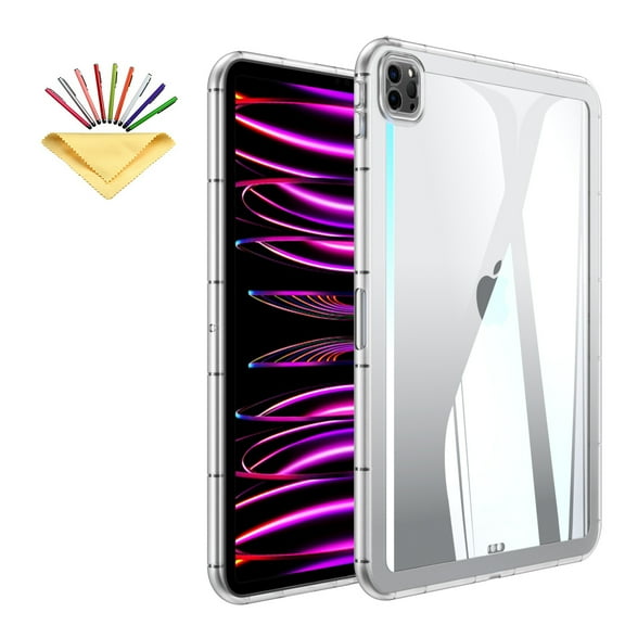 Allytechgroup Case for iPad Pro 11 Inch 2022/2021/2020/2018 (4th/3rd/2nd/1st gen), Soft TPU Slim Lightweight Not Yellowing Shockproof and Anti-Scratch Protective Cover for iPad Pro 11 Inch, Clear
