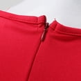 thumbnail image 4 of Robe Femme plus Robe de Soirée Femme Mode Col Rond Manches Courtes Ceinture Silhouette Vintage Patchwork à Pois Vêtements Adulte Femme Rouge Taille L, 4 of 7