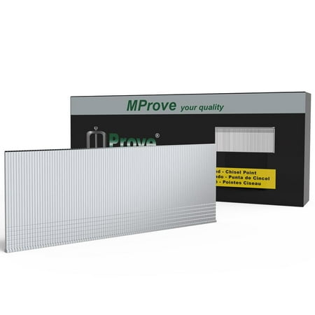 

MProve Heavy Duty 18-Guage 1-3/16in (30mm) Electro-Galvanized Brad Nails [5 000 Nails]