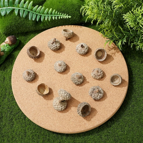 BESTONZON 50 Pcs Natural Acorn Caps For Crafts Dry Acorn Shell Ornaments Vase Fillers For Autumn Christmas Home Decor