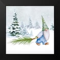 thumbnail image 2 of Gaynor, Janice 12x12 Black Modern Framed Museum Art Print Titled - Gnomes on Winter Holiday I, 2 of 5