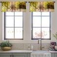 thumbnail image 4 of LALILO Kitchen Curtain Valance Beautiful Young Family Walk Rod Pocket Window Curtain 52"x 18" Set of 2, 4 of 7