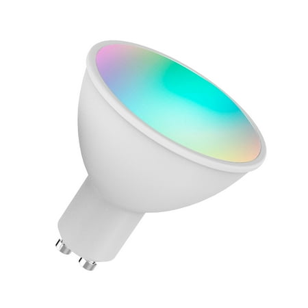 

walmeck WiFi Smart Bulb RGB+W+C LED Bulb 5W GU10 Dimmable Light Phone APP Remote Control Compatible with Home Tmall Elf for Voice Control 1 pack