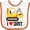 White and Orange, variant on Inktastic Construction Truck I Love Dirt Boys or Girls Baby Bib