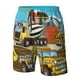 thumbnail image 4 of Balery Different Construction Site Vehicles Traje de Baño Estilo Hawaiano para Hombre, Shorts de Secado Rápido con Bolsillos-Medium, 4 of 6