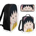 thumbnail image 2 of Chibi Maruko-chan Backpack Study Smart System Organized Bookbag with Brain Food Lunch Kit, 2 of 4