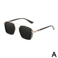 thumbnail image 4 of Men's Retro Square Double Bridge Sunglasses with Fashion Large Alloy Frame – UV400 Protection for Driving & Outdoor Activities, Stylish Eyewear for Men, 4 of 8