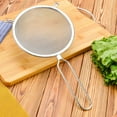 thumbnail image 2 of Stainless Steel Mesh Strainer Long Handle Scoop Slotted Ladle Food Serving Colander For Noodles Dumplings (8 Inches Single Layer), 2 of 8