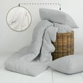 thumbnail image 5 of Purity Home 100% Cotton 400TC Cool & Crisp Duvet Set Full/Queen Light Gray, 5 of 6