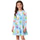 thumbnail image 1 of Vestidos de Manga Larga de las Niñas Tamaño 7-8 Elástico Una Línea Twirly Skater Escuela Recital Vestido Cuello Redondo para 4-14 Años de Edad, 1 of 8