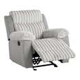 thumbnail image 2 of Furniture of America Gortier Fabric Indoor Manual Glider Recliner, Gray, 2 of 6