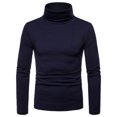 thumbnail image 1 of Mens Winter Thermal Turtle Neck Skivvy Pullover Stretch Basic Solid Thick T Shirt, 1 of 3