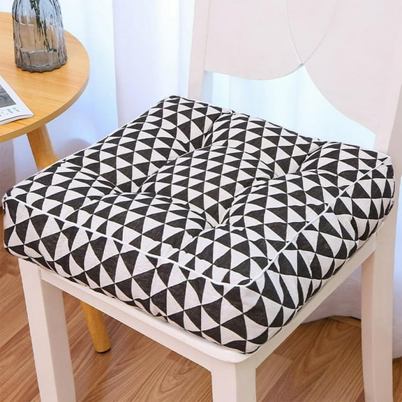 Outoloxit 4-Inch Thick Square Seat Cushion for Office Chair, Stool, Floor & Sofa - High Density Polyester Fill, Water Resistant, Easy to Clean, Relieves Back Pain from Prolonged Sitting