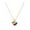Golden, variant on Eoperou Women Necklace Smooth Heart Striped Rainbow Pendant Adjustable Length Stainless Alloy Choker Necklace Neck Decoration Jewelry Birthday Gift