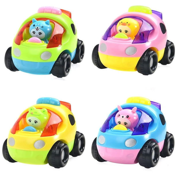 De Mini Coches Extraíbles De Colores Aleatorios Para Bebés Y Niños, Animales De Empuje Y Go, Vehículos De Fricción De Dibujos Animados, Juguetes Para Niños, Regalo De Recuerdo De Fiesta 4 Uds. Yuarrent FN005604-00