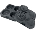 thumbnail image 2 of Ice Cube Tray, SHX 2.5inch Ice Cube Molds, 2 Cavity Silicone Rose & 2 Diamond Ice Ball Maker, Easy Release Large Ice Cube Form for Chilling Cocktails, Whiskey, Bourbon & Homemade Juice (Grey), 2 of 6