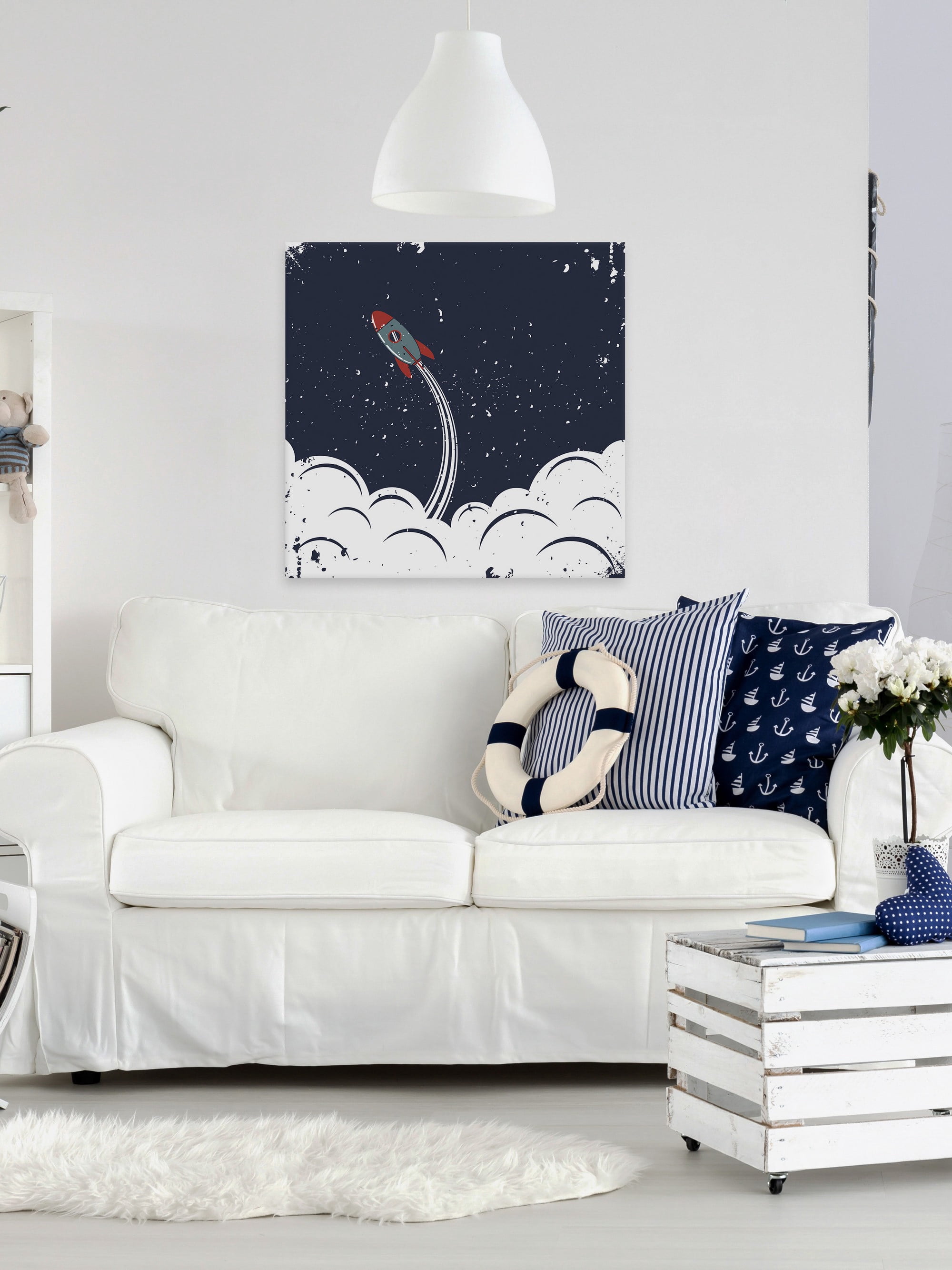 Marmont Hill Spaceship Launch Canvas Wall Art