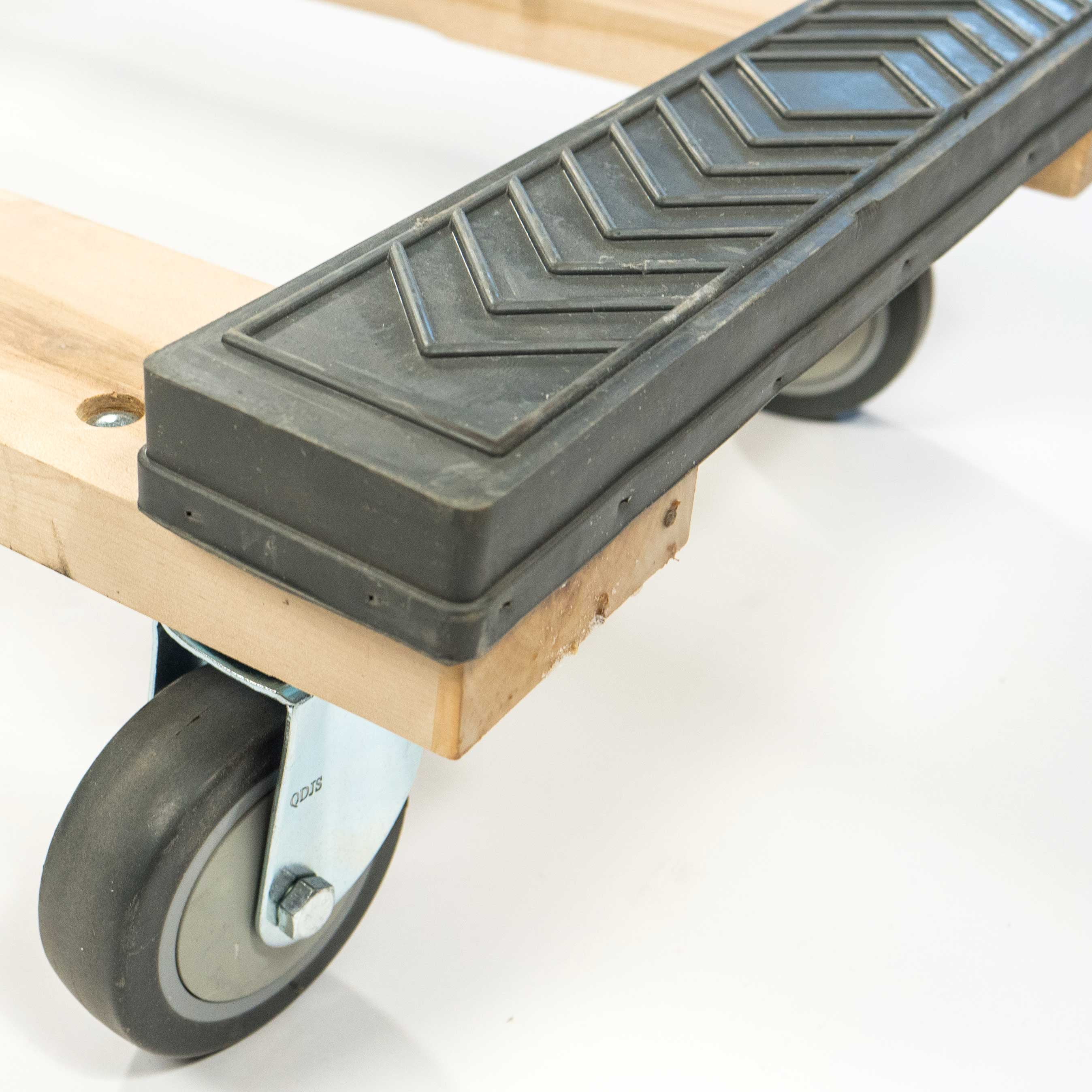 US Cargo Control Furniture Dolly Heavy Duty with Rubber Caps 18" x 32", 1,000 LBS Capacity, Heavy Duty 4 Wheel Dolly for Moving Furniture and Heavy Items, Non-Marking 4" Rubber Swivel Wheels