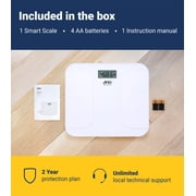 A&D Medical Premium+ Wireless Wide Base Weight Scale, Bluetooth Smart, 550 lb Capacity, UC-356BLE