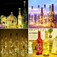 thumbnail image 4 of BadPiggies 6Pack Wine Bottle Lights with Cork 20 LED Battery Operated Colorful Fairy Mini String Lights for DIY Christmas Wedding Party Decor, 4 of 10