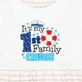 thumbnail image 4 of Inktastic It's My First Family Cruise Girls Baby Dress, 4 of 5