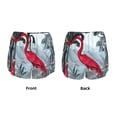 thumbnail image 3 of Rocae Flamingo On The Jungle for Women's Athletic Shorts Workout Hiking Shorts Athletic Shorts for Running, Yoga, Gym, Sports-, 3 of 7