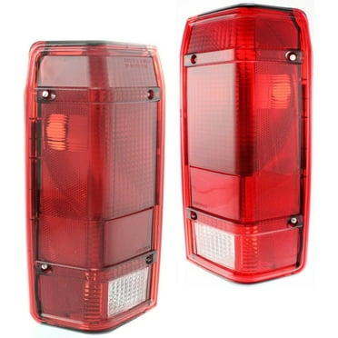 Halogen Tail Light Set For 1983-90 Ranger Clear & Red Lens 2Pcs