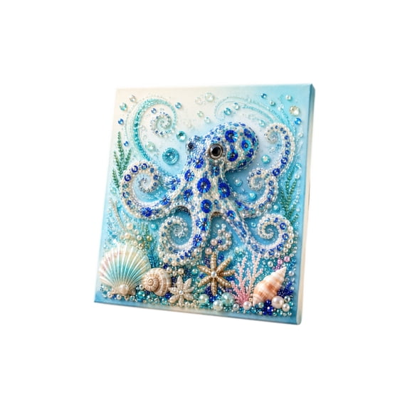 Pearl Painting Kit Diamond Art for Adults, 3D Ocean Mosaic Craft DIY Kit, Easy Stick-on Underwater Scene Decor, Stress Relief Hobby Gift for Kids Teens Home Desk