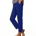 thumbnail image 6 of FAIWAD Travel Pants Women High Waisted Stretch Athletic Golf Ankle Pants Dressy Business Work Trousers, 6 of 9