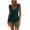 Navy, variant on CHGBMOK Womens One Piece Swimsuits Sexy V Neck Sleeveless Backless Ruffles Suits Mesh Fitted Side Slit Swimwear