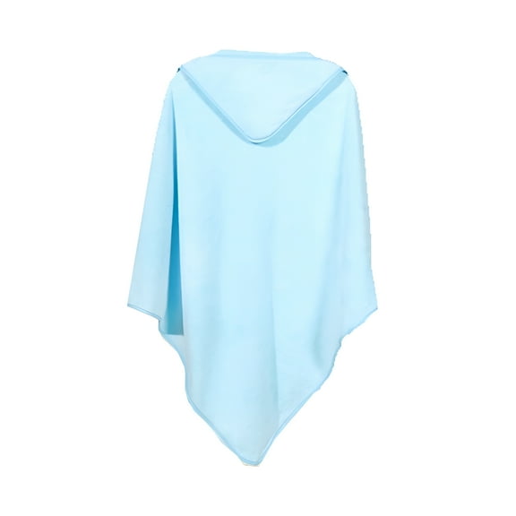 AUQ Baby Bath Towel,Baby Bath Towels Absorbent Large Hooded Towel for Kids,Hooded Baby Towels Newborn,Baby,Toddler,Infant,Pure Blue,31.5 X 31.5 Inch