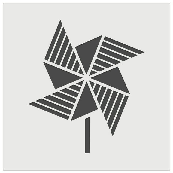 Striped Pinwheel DIY Cookie Wall Craft Stencil - 3.5 Inch