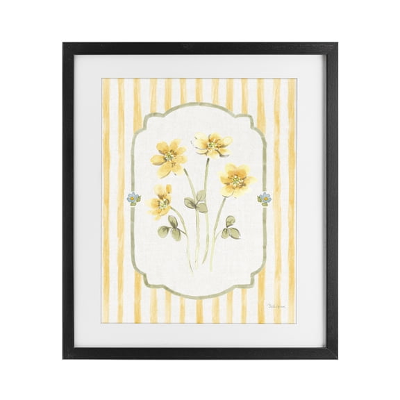 Stupell Industries French Country Sweet Honey Flowers Black Framed Print Under Glass, 13 x 16, by Beth Grove