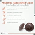 thumbnail image 2 of 100 Pack 1.5 Inch Sealed Rusted Decorative Door Nail Clavos By Borderland Rustic Hardware, 2 of 6