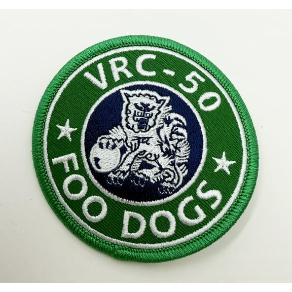 VRC-50 FOO DOGS Green Patch – Plastic Backing