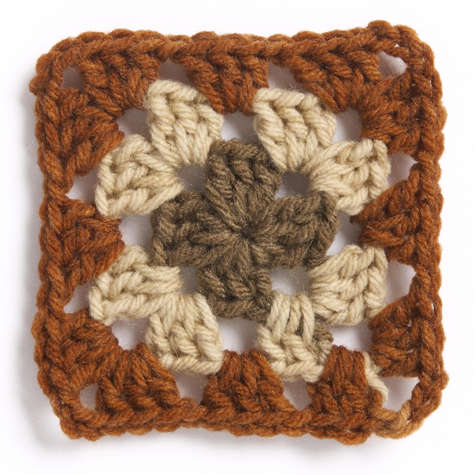 Red Heart® All In One Granny Square Petite™ #4 Worsted (Medium) Acrylic Yarn, Mocha 8.8oz/250g 440 Yards (3 Pack)