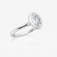 thumbnail image 2 of Ariana Jewel Women's Jewelry - 1.5 Ct Oval Cut Lab Created Simulated Diamond Ring - 14k White Gold Plated Ring for Women's - Forever Diamond Ring for Her - Engagement Wedding Bezel Set Ring, 2 of 3