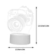thumbnail image 4 of xjwjuw Christmas LED Night Light, USB Plug-in Acrylic Lamp, Compact Button Design, Warm White Glow, Cute Gift, for Bedroom, Bedside, Christmas Decor, 4 of 5