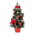 thumbnail image 1 of Wosthever Centro de de Navidad artificial Luz del árbol Oficina Hogar Artesanías decorativas Fiesta de cumpleaños Lámpara de noche Suministros de Kits de decoración para fiestas Rojo, 1 of 6