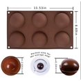 thumbnail image 2 of Molde de bomba de Chocolate caliente, molde de silicona para pudín de gelatina para pastel, molde de silicona antiadherente para hornear (2 piezas)-- brillar  Electrónica, 2 of 4
