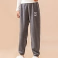 thumbnail image 2 of Cethrio Boys Pajama Pants Size 10-12, Casual Fleece Warm Elastic Waist Winter Pants for Boy Gray, 2 of 3