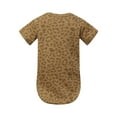 thumbnail image 2 of Rabbit Skins, Baby Soft Fine Jersey Short Sleeve Bodysuit, Brown Leopard, 6 Months, 2 of 2