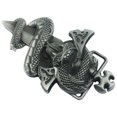 thumbnail image 1 of 1Pcs Alloy Toggle Buckle for Men's Jeans Belt with Cross Shape and Cobra Design, 1 of 8
