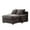 Gray-Corduroy, variant on Aukfa 58" Chaise Lounge Oversized Sofa Chair with 2 Cup Holders&USB Ports, Chenille, Dark Gray
