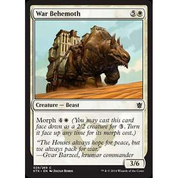 MtG Khans of Tarkir Common War Behemoth (Foil) #29