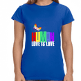 thumbnail image 2 of Human Shirt LGBTQ Pride Rainbow Flag Lesbian Gay Pride Ally Womens Shirts, 2 of 8