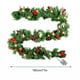 thumbnail image 3 of Bola navideña decorativa de ratán de 1,8 m (71 pulgadas) con luces, piña decorativa de ratán, bayas rojas, adorno navideño mixto, ratán artificial, ramas de pino de plástico, ratán., 3 of 8